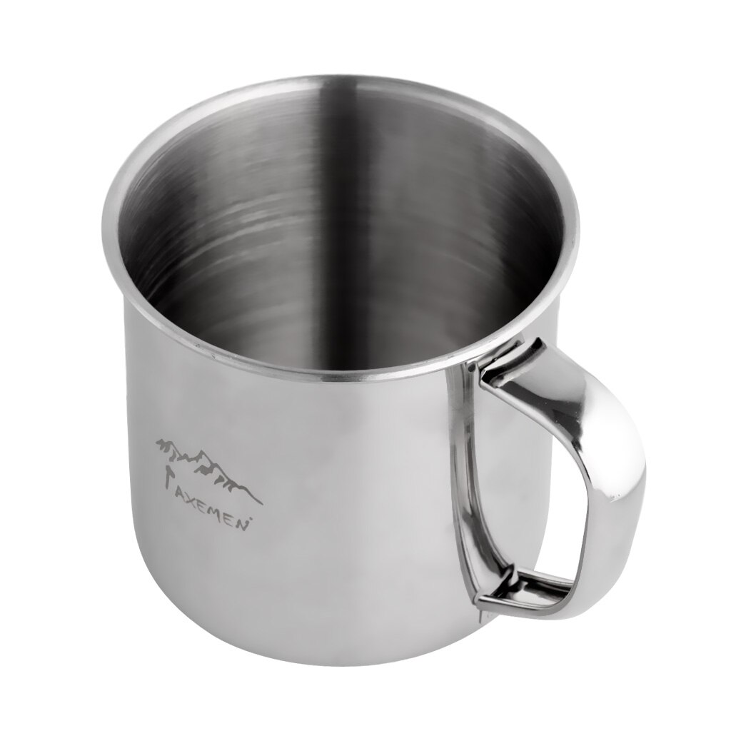 Portable Durable Stainless Steel 250ml Camping Cup Coffee Tea Drinking Water Drinkware Travel Mug School Office Home