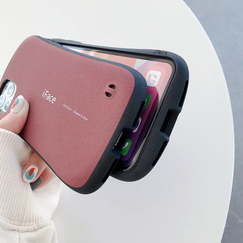 iFace Matte Phone Case For iPhone 15 Pro Max 14 13 12 11 Pro X XR XS Max Shockproof Slimming Waist Silicone Back Luxury Cover