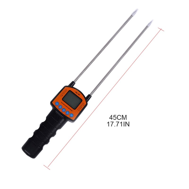 Digital Multifunctional LCD Grain Moisture Meter Speaker Water Content Analyzer Smart Sensor Use Probe Humidity Tester