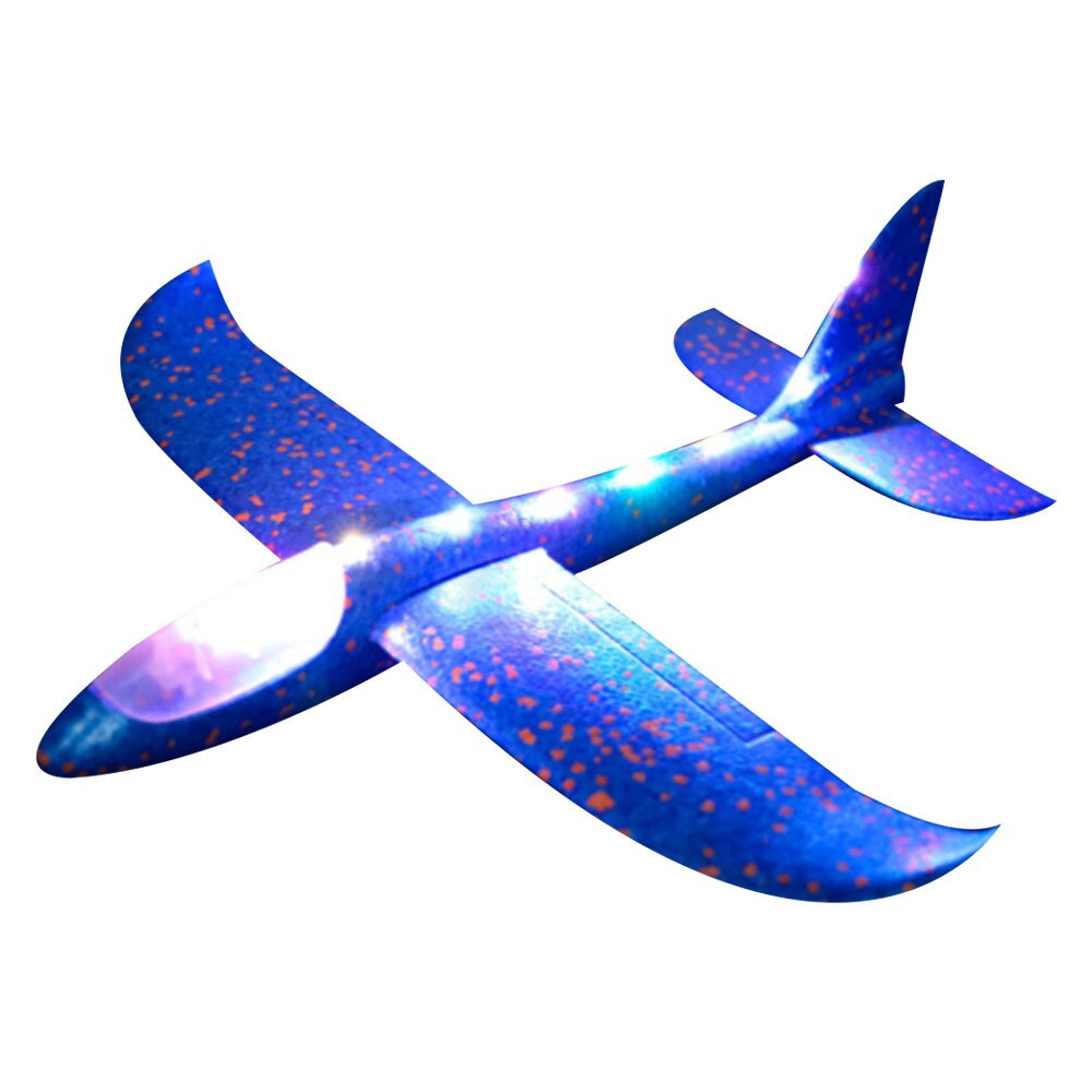 Foam Throwing Glider Toy Airplane Aircraft Multiple Colour Toy Hand Airplane Model Glow Toys Throw The Plane ألعاب منتج جديد: New C