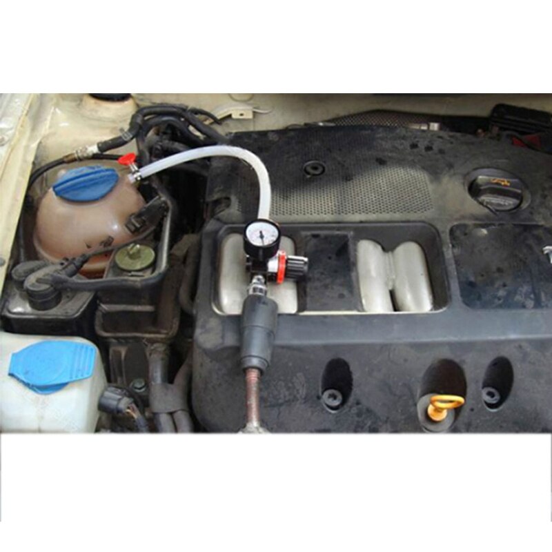 Universal Car Coolant Water Tank Leakage Detector Radiator Pressure Tester Gauge Cooling System Tester 50cm/19.68in