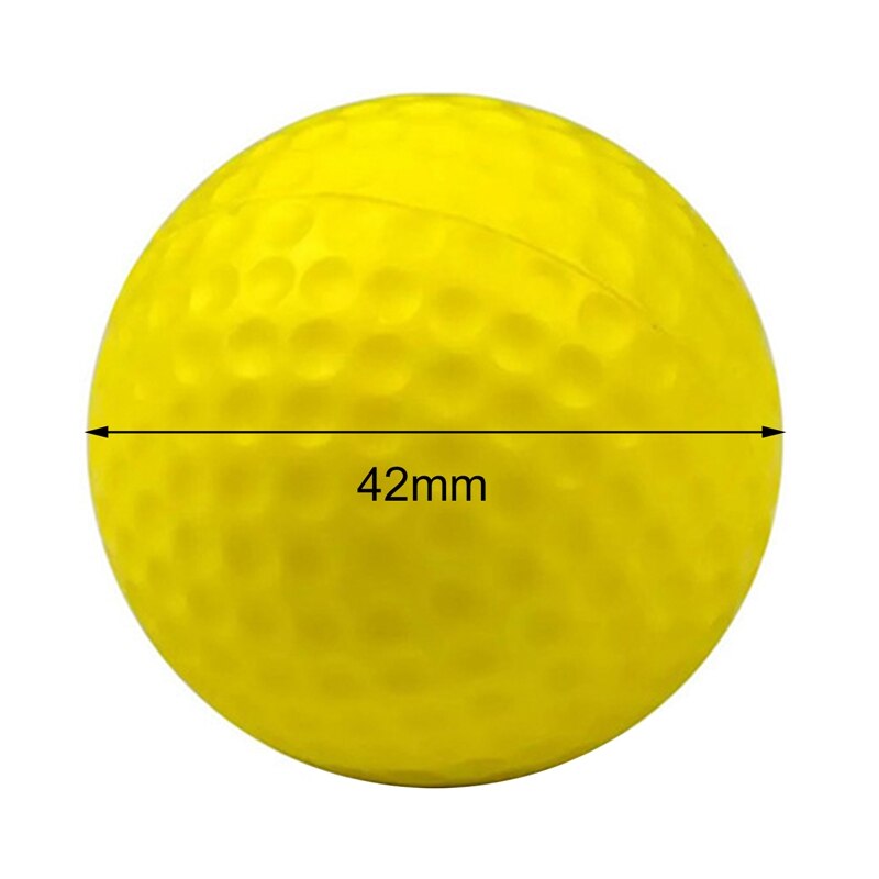 20Pcs Golfbal Spons Bal Pu Schuim Bal Indoor Oefening Pu Speelgoed Bal Golfbal Soft Indoor Practice Veiligheid elastische Bal 4 Kleur