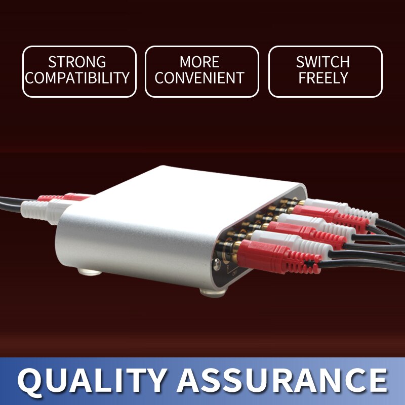 One In And Three Out Or Three In And One Out RCA Audio Input Signal Selector Audiophile Source Switcher With Remote Amplifier
