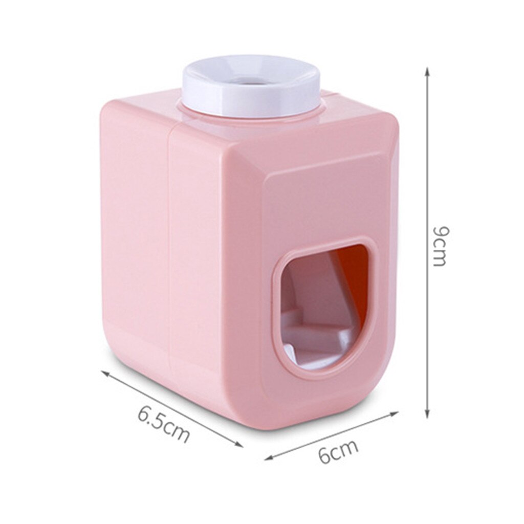 Toothpaste Dispenser Squeezer Plastic Wall-mounted Adhesive Automatic Toothpaste Dispenser Squeezer porta pasta de die @B