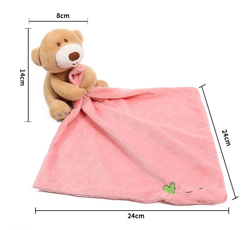 Baby Bär puppe beschwichtigen handtuch Baby ruhig tücher komfort plüsch schal speichel handtuch Baby schließen Spielzeug Handtuch Decke Niedliche Puppe