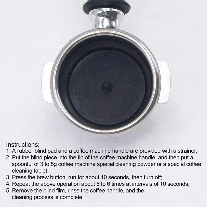 Blind Filter Backflush Disk Rubber For Espresso Machines Brewing Head Backwashing Gasket