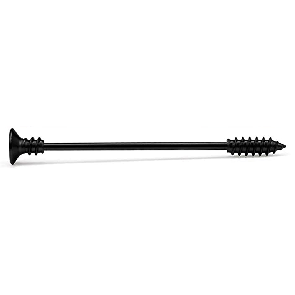 Pendiente de acero quirúrgico para hombre y mujer, Piercing Industrial para el cartílago, joyería para el cuerpo, barra de 38mm de longitud, 8 piezas: Bañado en rodio de imitación