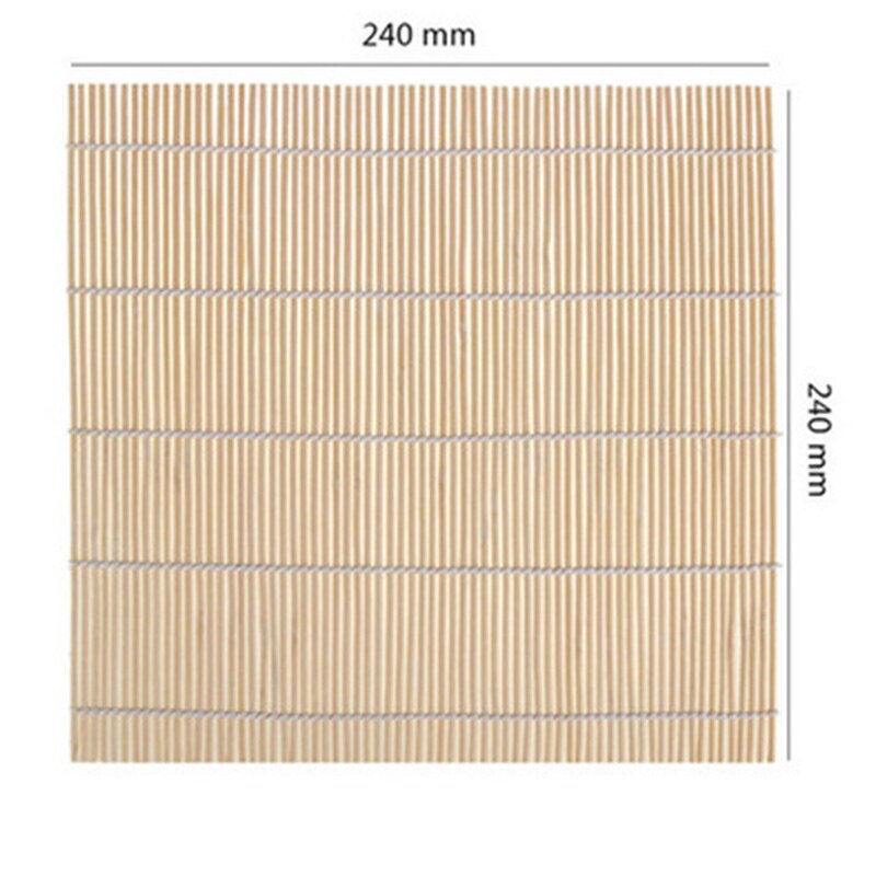 DIY Sushi Maker Set Bamboo Sushi Kit Included 2 Rolling Mats 5 Pairs Chopsticks Paddle Spreader 1Set: A