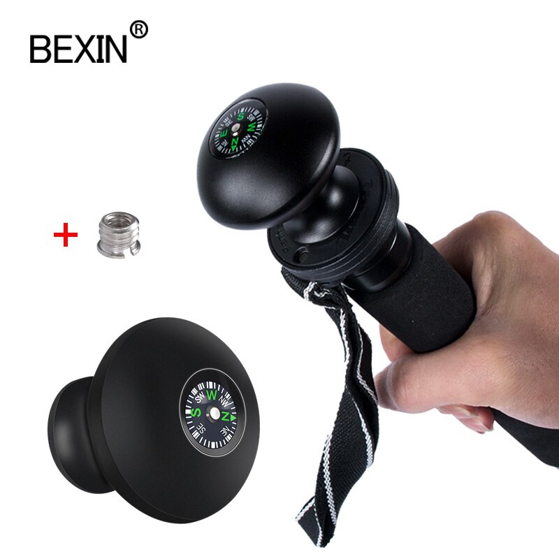 The camera monopod can be used as a walking stick with a compass monopod camera stand
