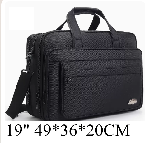 men business briefcase Laptop Bag waterproof Expandable Briefcase Computer Bag Men Women Laptop Business Shoulder Bag Work Bag
