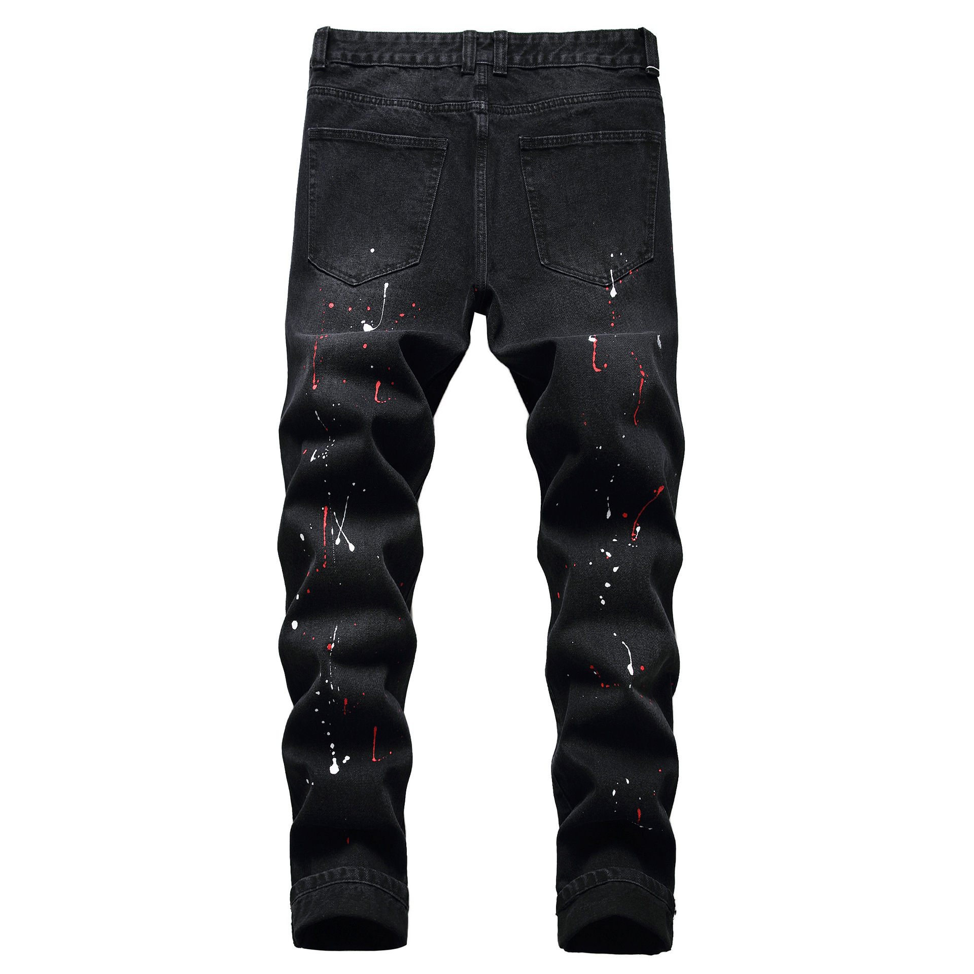 Miesten revityt #39 farkut suorat ohuet revityt miesten mustat #39