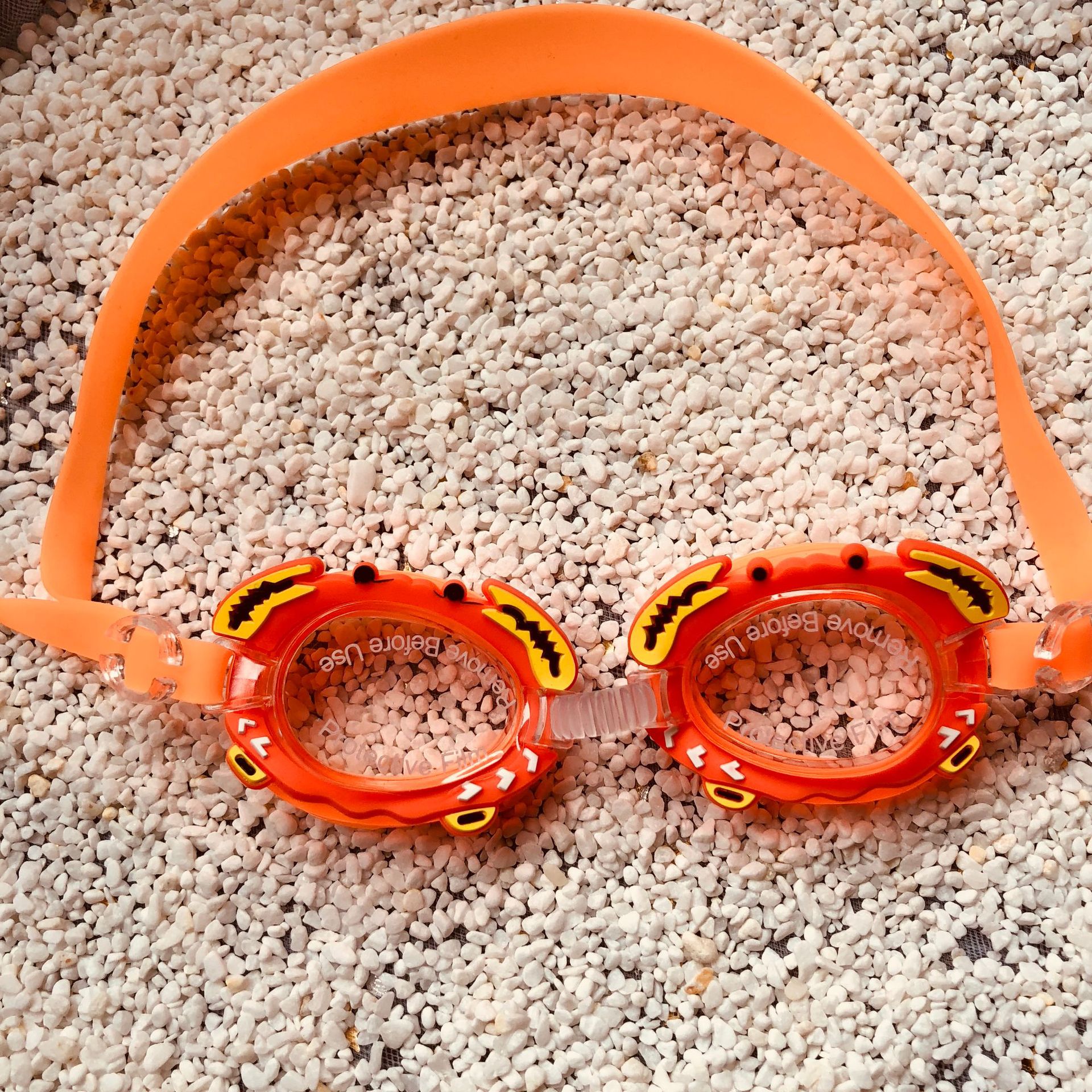 Nuovo colore solido ispessito protezione ambientale boa gonfiabile in PVC adulto doppia sirena sicurezza nuoto braccio anello boa bambino: orange crab