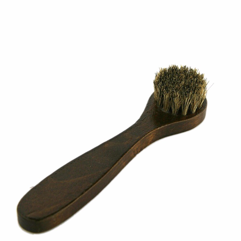1Pcs Wooden Long Handle Shoe Brushes For Boot Polish Applicator Polish Dauber Shoe Cleaner