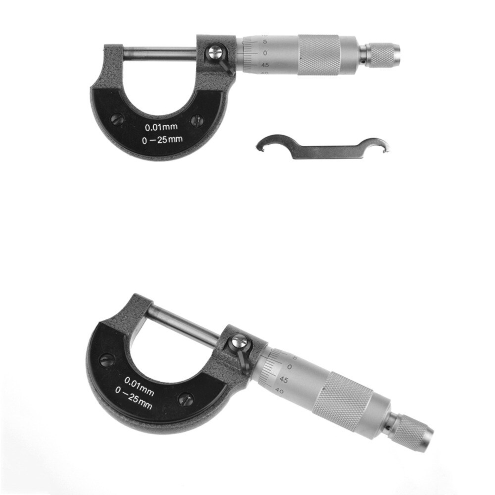 Best 0-25mm 0.01mm Gauge Outside Metric Micrometer Tool With Metal For Mechanist Caliper Tool