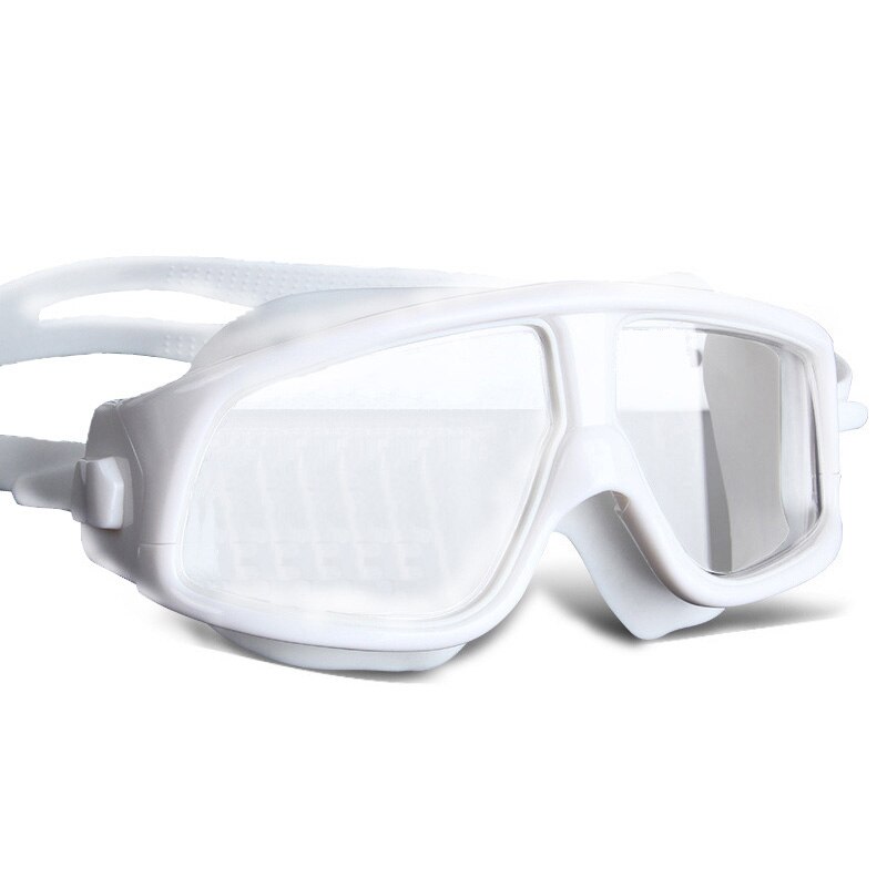 Duże oprawki profesjonalne pływanie wodoodporne miękkie okulary silikonowe okulary pływackie anty-mgła UV mężczyźni kobiety gogle dla kobiet mężczyzn: 6