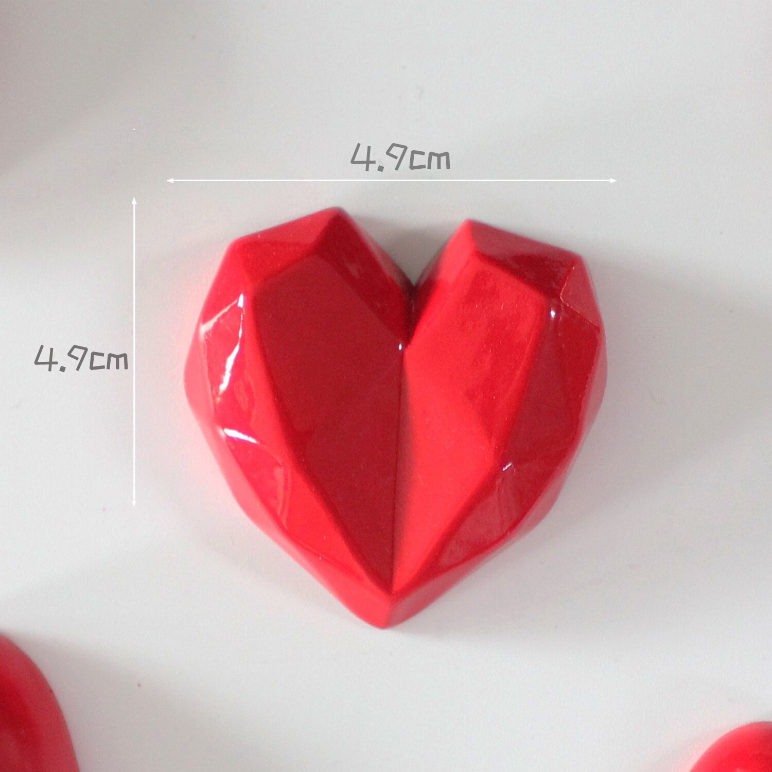 Red Heart Home Decoration Couple Refrigerator Sticker Romantic Wedding Polyresin Fridge Magnet Souvenir Decoration