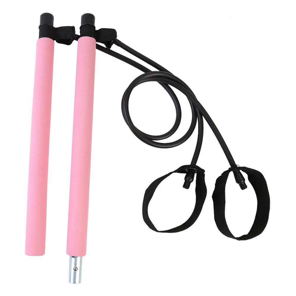 Pilates Bar Stick - Lightweight & Portable - Resistance Band - Home Gym Fitness Body Workout