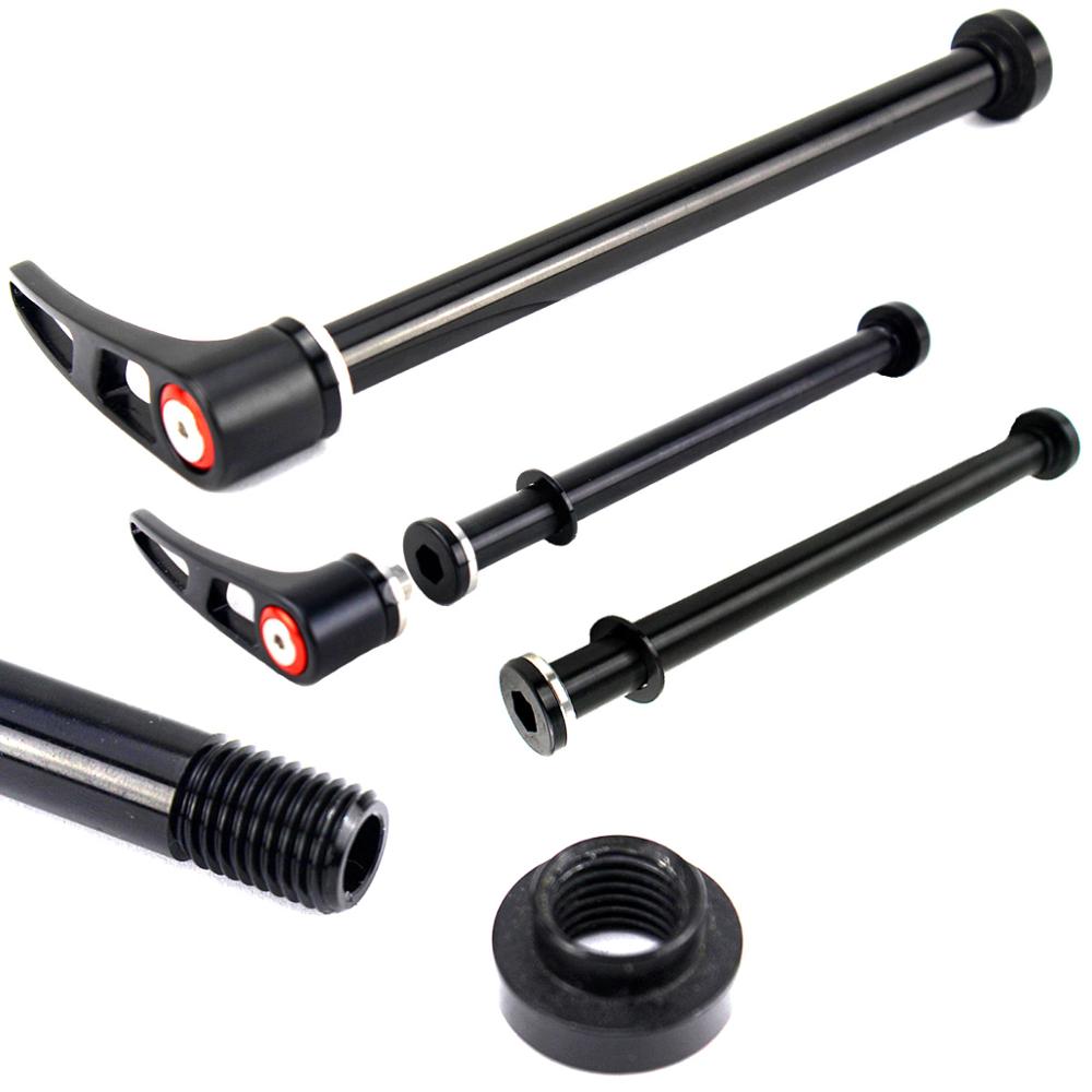 Baghjul gennem aksel 12 x 142 mtb racercykel spyd 12mm gevind stigning 1.5 længde 168mm akset qr leveres med låsemøtrik 142*12mm