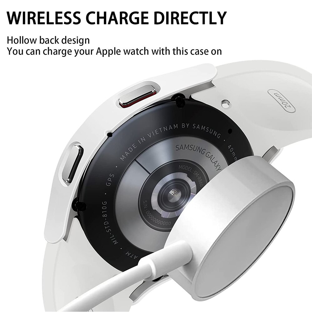 Couvercle de montre pour Galaxy Watch 4, coque antichoc multicolore, accessoires compatibles pour Samsung Galaxy Watch 4 40mm 44mm