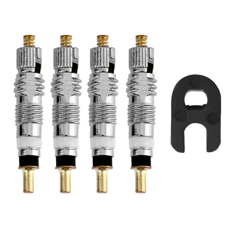 2pcs 4pcs Detachable Presta Valve Core Replacement for Bicycle MTB Bike Valve Core Presta To Schrader French Air Pump Valve: 4pcs