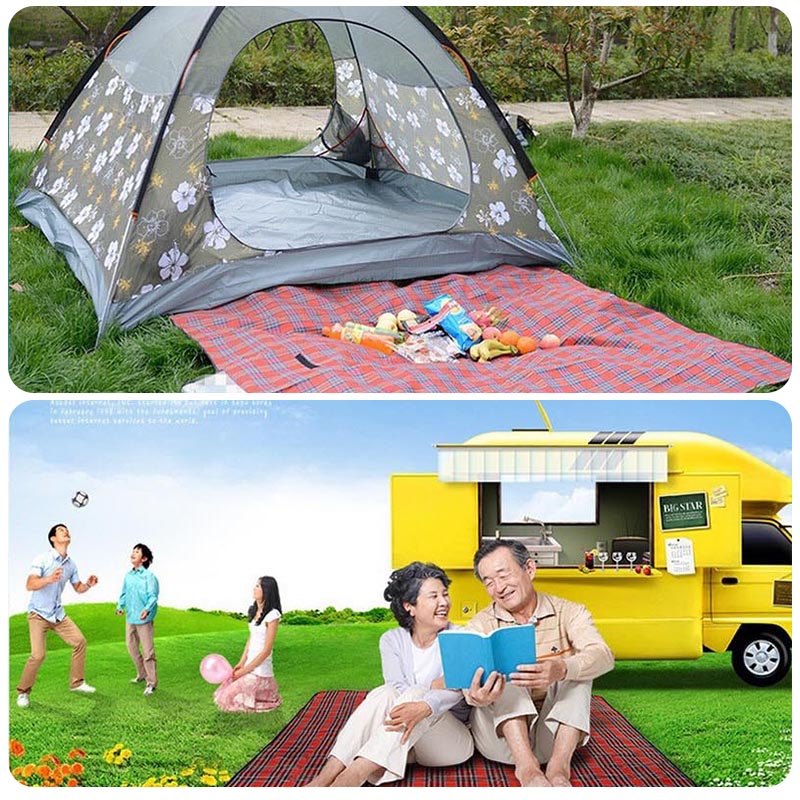 picknick decke,Camping Picknick matt tragbare Strand decke wasserdichte feuchtigkeit beständige karierte Decke Strand matt wandern reise faltbare Schlaf matt