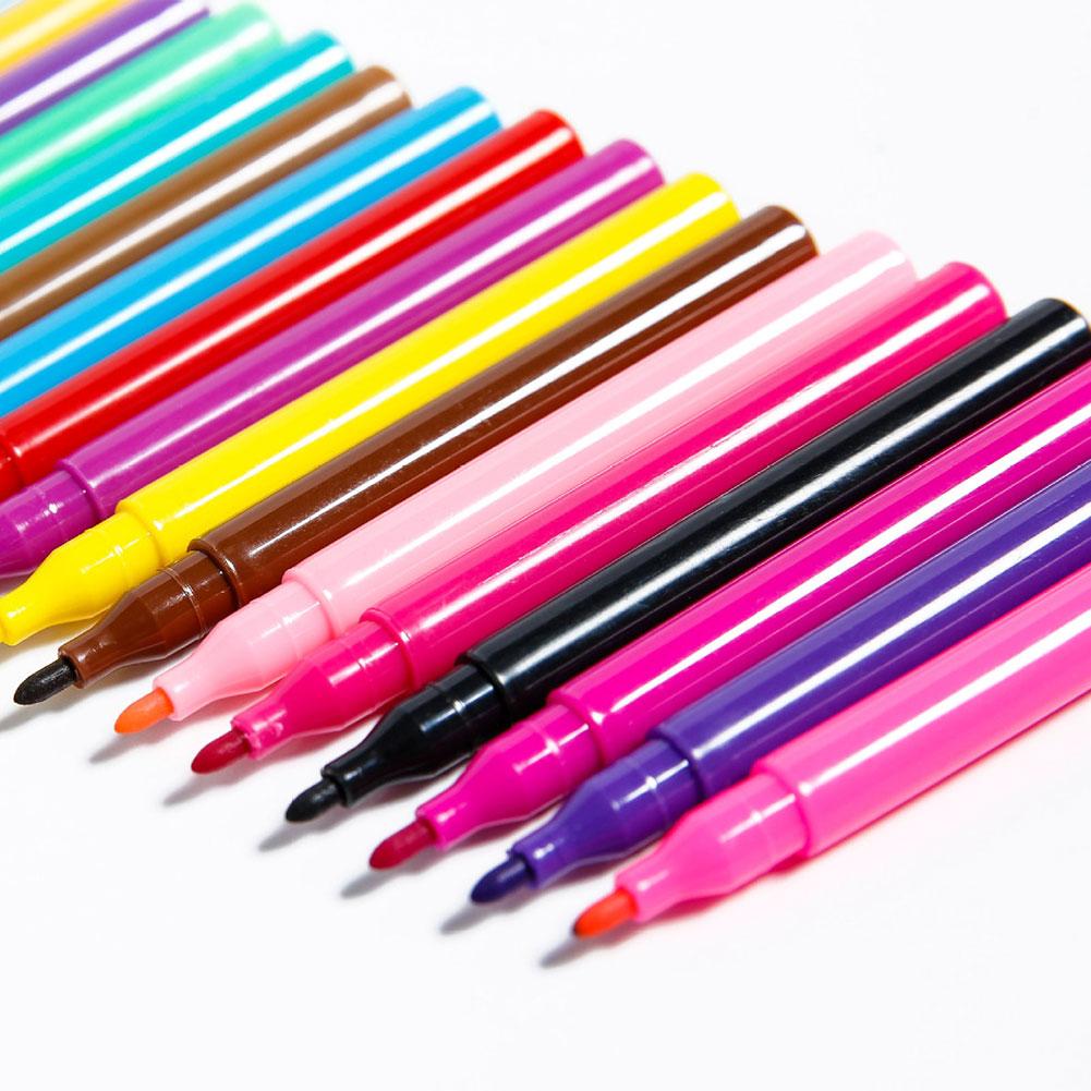 Juego de lápices de colores para niños de 208 Uds., juego de lápices de cera para pintar, rotuladores, pinceles, herramientas de dibujo, Set de suministros para guardería