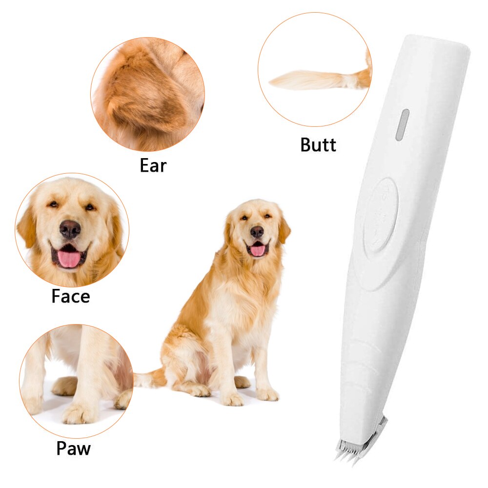 Pet Grooming Machine Dog Cat Hair Trimmer Electrical USB Rechargeable Pets Clippers Pet Foot Butt Ear Eyes Hair Remover Cutter