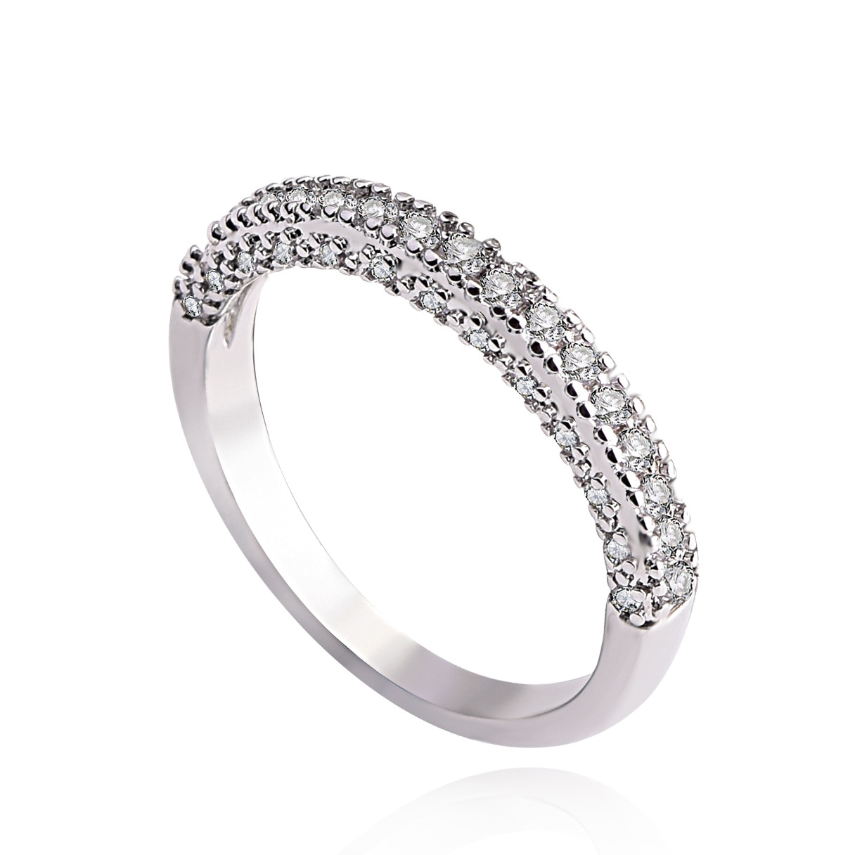 Meilleure de luxe ovale 925 en argent sterling bague de mariage ensemble pour les femmes dame anniversaire bijoux moonso R5219