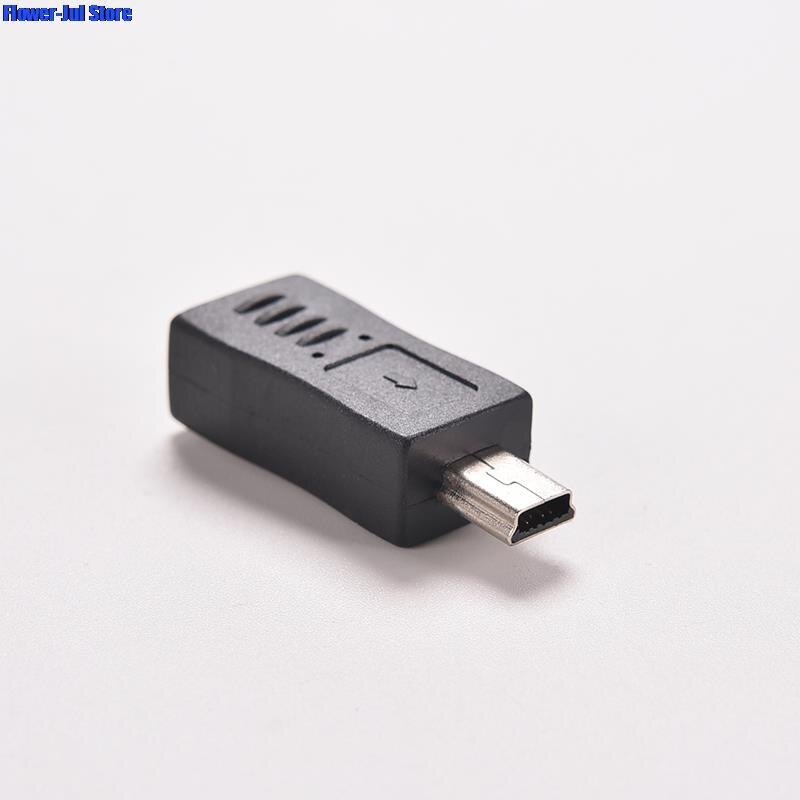 Adaptateur Micro USB femelle vers Mini USB mâle, convertisseur de connecteur pour téléphones portables MP3