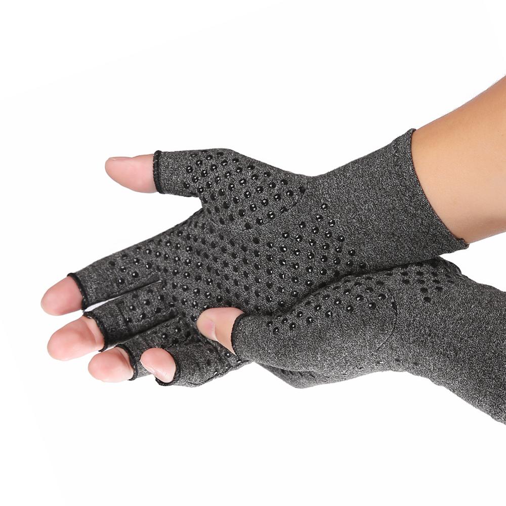 Guantes Protectores sin dedos para artritis reumatoide, terapia de mano, alivio del dolor artrítico Premium, compresión OpenFingers