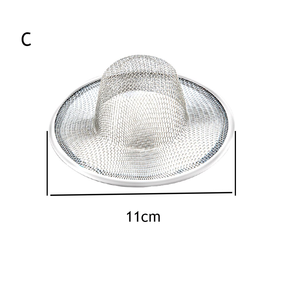 Mesh Sink Strainer Drain Sink Filter Plastic Silicone kitchen Food Rice Sink Stopper bathtub Hair Colander Strainer: 11cm