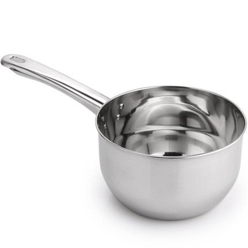 Rvs water scoop keuken verdikte water scoop huishoudelijke lange handvat scoops voor melk pot soep pot 1 st
