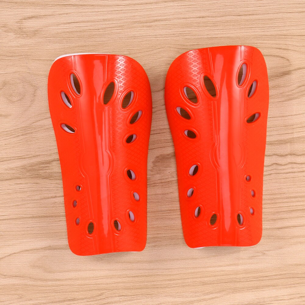 1 paar Leichte Atmungsaktive Erwachsene Kalb Schutz Getriebe FußBall Ausrügestochen für Männer (Weiß): rot