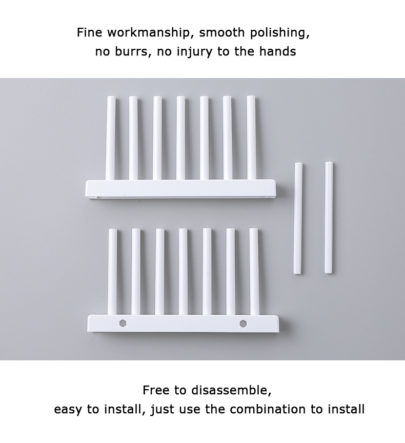 Bamboo Dish Rack Dishes Drainboard Drying Drainer Storage Kitchen Cabinet Organizer Accessories Flatware Dish Rack Shelf