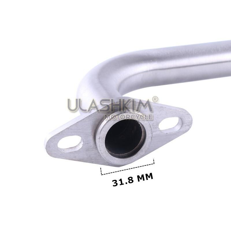 NMAX155 Motorcycle Exhaust Pipe Scooter Front of Exhaust Pipe Stainless Steel Slip On Full System For YAMAHA NMAX 155 N MAX 155