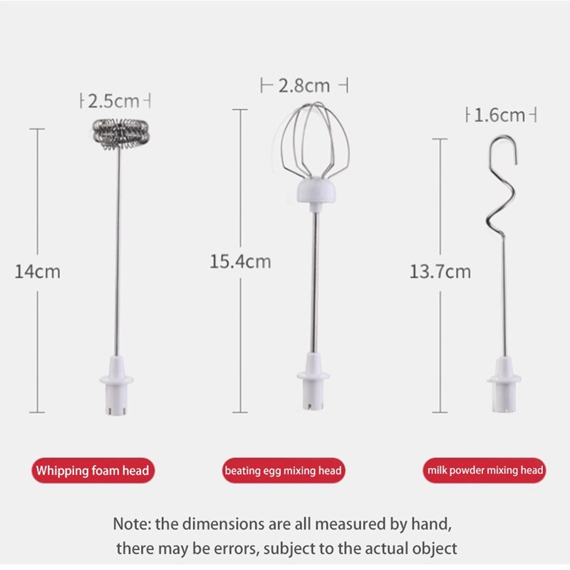 Espumador de leche recargable 3 en 1 de mano con soporte de carga, batidora eléctrica de espuma de leche