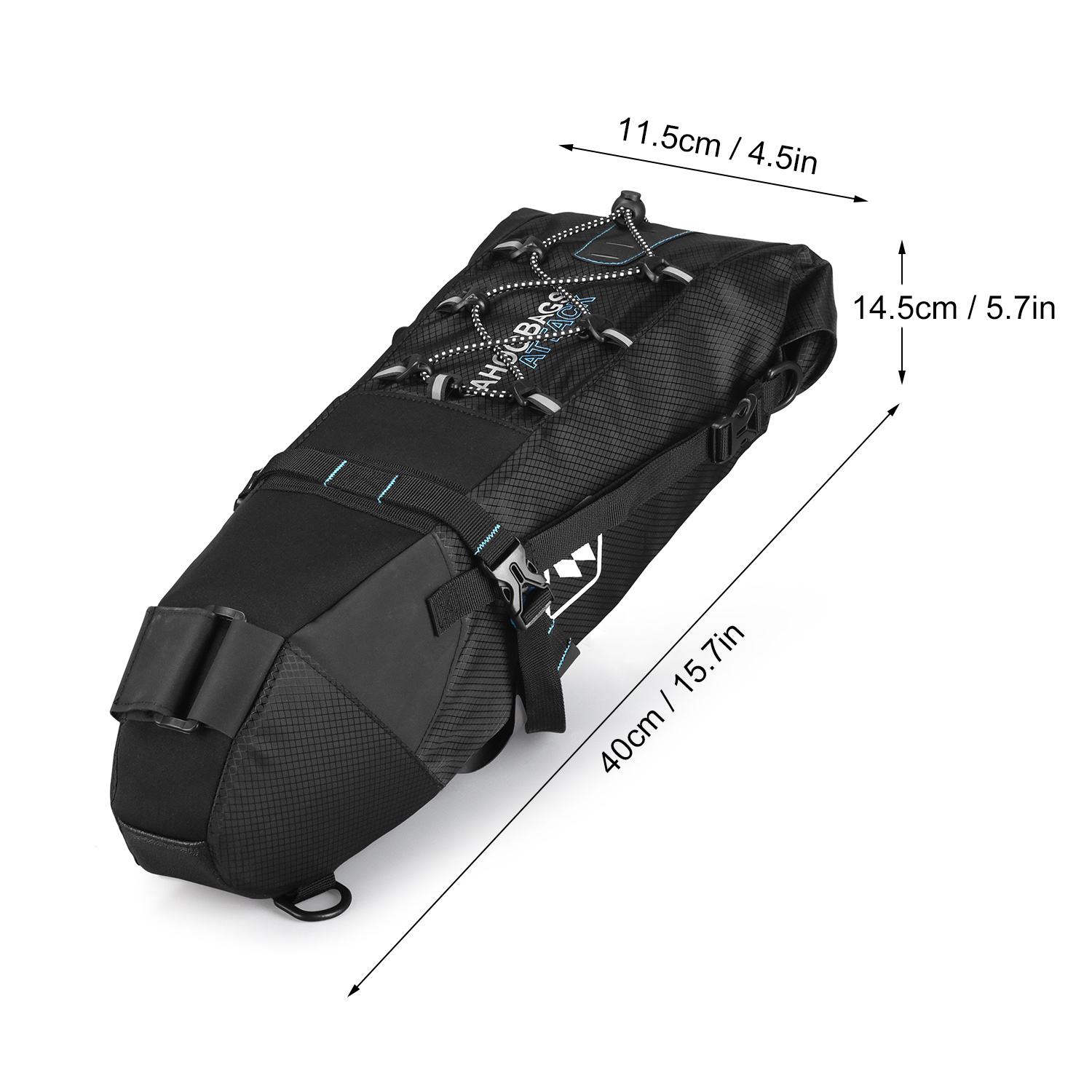 Borsa da Sella ATV - Regolabile 3L-10L - Borsa Posteriore Impermeabile Bici MTB Strada