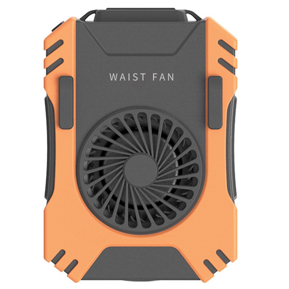 Newest USB Portable Personal Hanging waist Fan With Recharge Battery Ultra quiet Wearable Electric Fan handheld Air Conditioner
