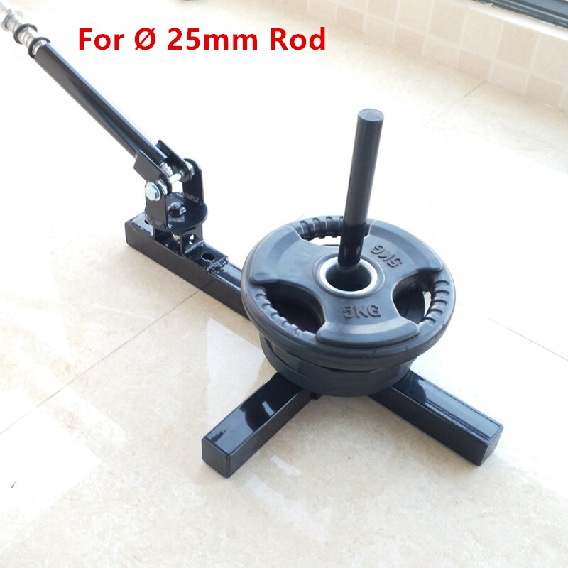 Gym Barbell Plate Rack With T-Bar Row Platform For 25mm/50mm Rod Heavy Duty Landmines Attachment Dumbbells Barbell Holder: For 25MM Rod