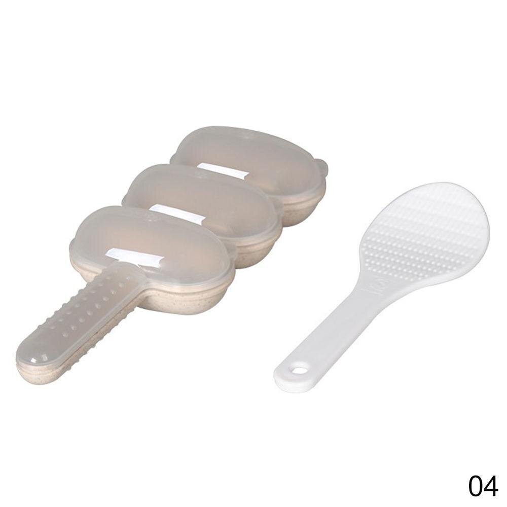 DIY Mini Rice Ball Tool Sushi Maker Lovely Expression Rice Ball Shaker with Rice Paddle Children Lunch Make Kitchen Supplies: 05