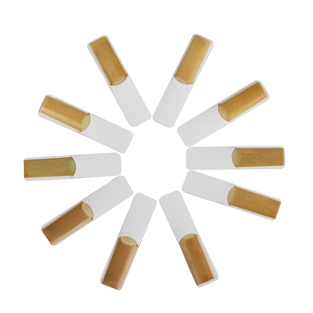 LADE 10pcs/ Box Bb Tenor Saxophone Sax Reeds Strength 2.5 Woodwind Instruments Accessories