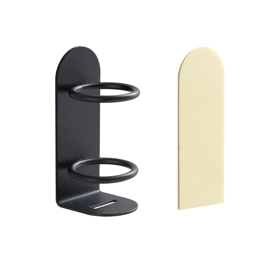 Étagère de rangement pour brosse à dents électrique, 1 pièce, de , support mural pour brosse à dents, égouttoir en fer, étagère de salle de bain: Black