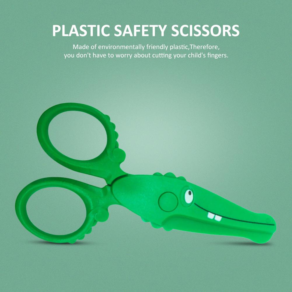 1 stk mini plastik saks søde børn & #39 ;s sikkerhedssaks papir klipning dekoration børn gør-det-selv kunsthåndværk skole elev papirvarer