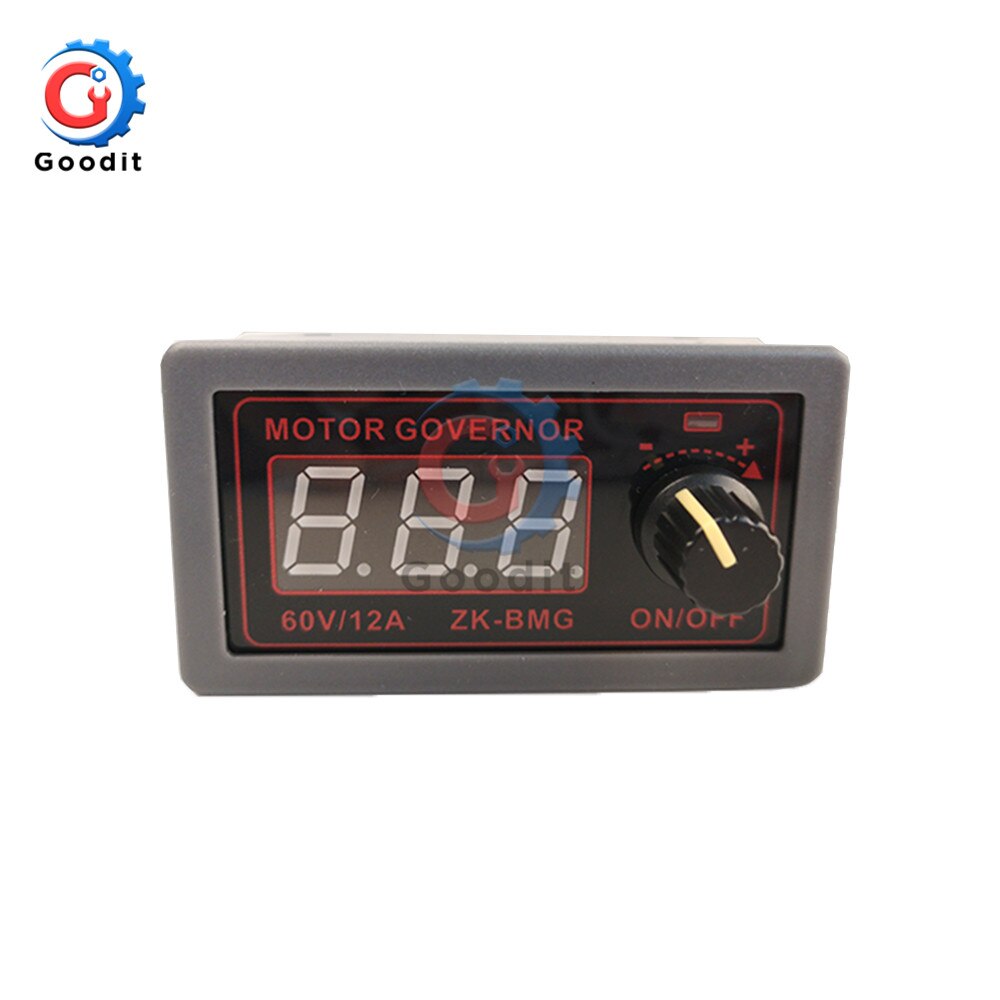 Dc 9-60v 12a digital display pwm likströmsmotorregulator 500w fläktkontroller justerbar frekvens arbetscykel övre nedre med omkopplare