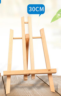 Multi-functional foldable portable art supplies for beginners with small desktop easels and mini-easels on their desks: 30cm