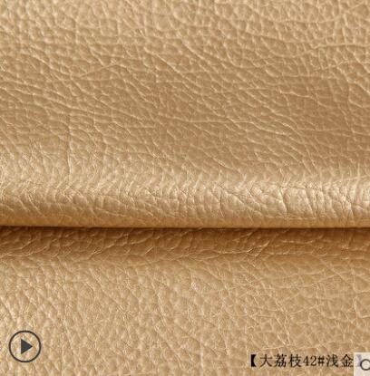 135X50Cm Pu Lederen Zelfklevende Fix Subsidies Simulatie Skin Back Sinds De Kleverige Rubber Patch Lederen Sofa stoffen: light gold