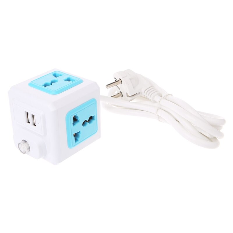 Smart Home Cube EU / US / UK Plug 4 Outer Extension Adapter Universal Socket