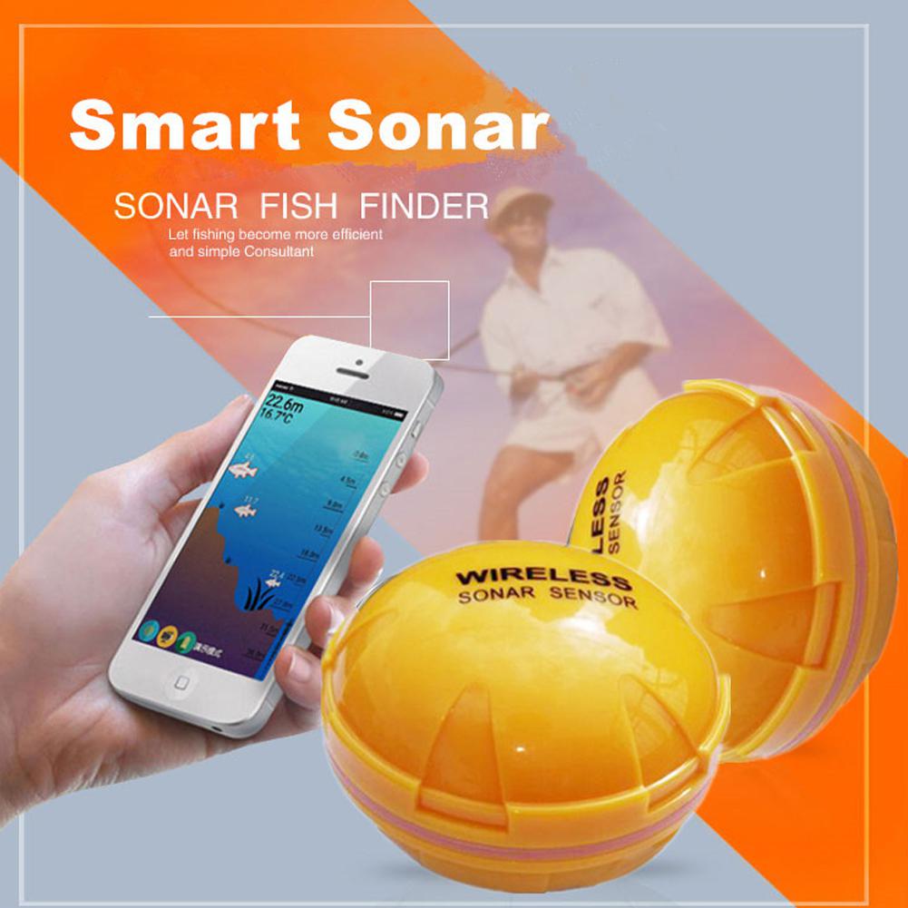 Draadloze Mobiele Telefoon Bluetooth Smart Fishfinder Sirene Sonar Fishfinder Zee Vis Detecteren Vissen Levert