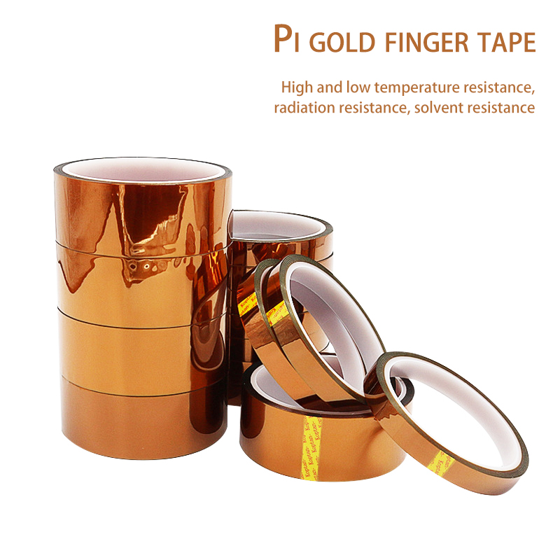 Nastro resistente alle alte Temperature con dito dorato lungo 30m nastro in poliimmide nastro isolante antistatico per batteria al litio per animali domestici di dimensioni multiple