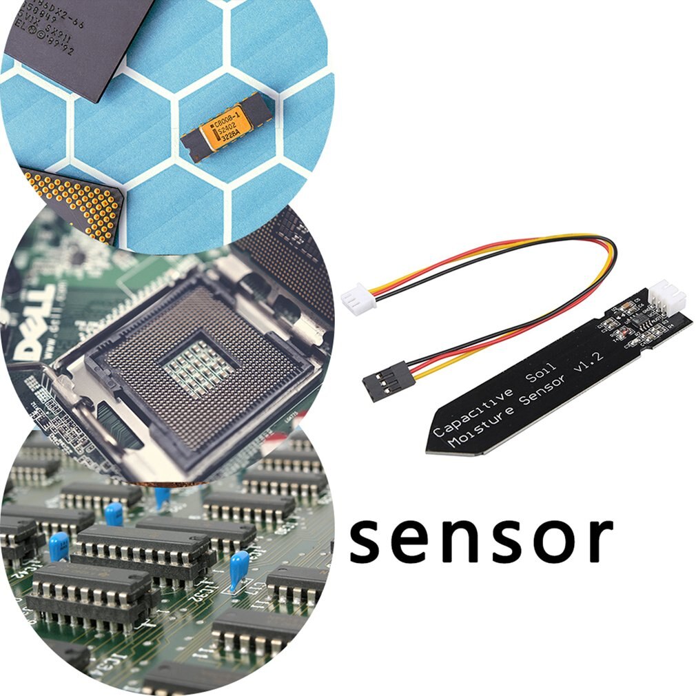 Analog Capacitive Soil Moisture Sensor Corrosion Resistant With Cable Wire Capacitive soil moisture sensor